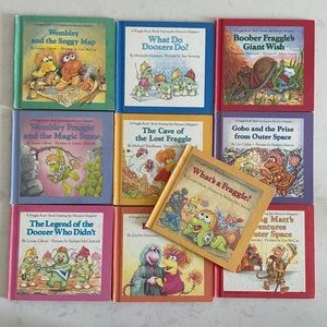 Set of 10 Fraggle Rock books vintage
